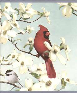 KINDS BIRDS CARDINAL ROBIN BLUE COUNTRY Wallpaper bordeR Wall  