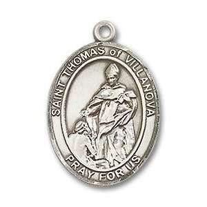 St. Thomas of Villanova Medium Sterling Silver Medal