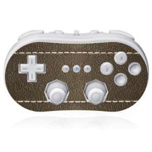  Design Skins for Nintendo Wii Classic Controller   Brown 