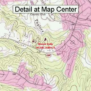   Map   Mount Holly, North Carolina (Folded/Waterproof) Sports