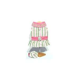 Beverly Hills Chihuahua Pink and Green Striped Harness 