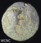 DRUSUS JULIUS CAESAR. Paphos. AE 18. Cone meteorite. Very scarce 