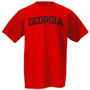  UGA Bulldog Apparel  Georgia Bulldogs Red Arch Logo T 