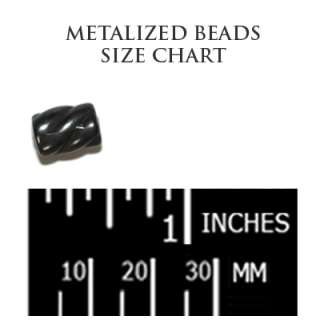 PEWTER METALIZED BRIGHT METALLIC JEWELRY BEAD SPACER #2  