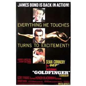  James Bond Goldfinger  Movie Poster: Home & Kitchen
