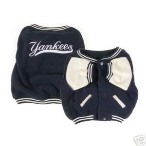   MLB New York Yankees Dog Pet Varsity Jacket LARGE