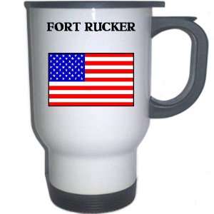  US Flag   Fort Rucker, Alabama (AL) White Stainless Steel 