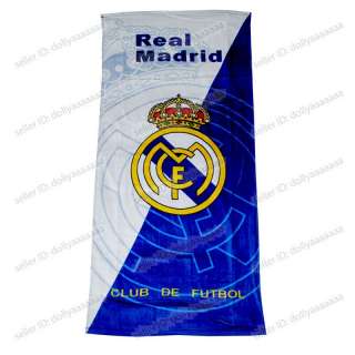 Spain Soccer Team Real Madrid Football Club FC Soccer Beach Bath Towel 
