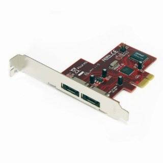 StarTech 2 Port PCI Express eSATA Controller Adapter Card 