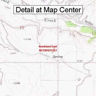   Topographic Quadrangle Map   Rockland East, Idaho (Folded/Waterproof
