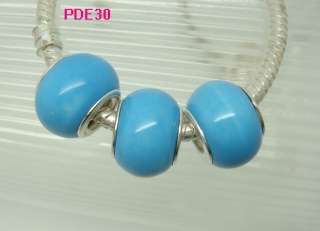 Pick Color Murano Glass European Bracelet Charm Beads Lampwork Ceramic 