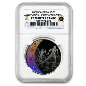  2009 Canadian $25 Olympic Cross Country Skiing PF 70 UCAM 