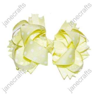   Spike Baby Girl Hair Bows 24PCS hairbows wholesale Many color  