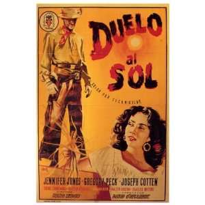  Duel in the Sun (1946) 27 x 40 Movie Poster Spanish Style 