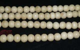 18 Tibetan Buddhist Yak Bone 108 Prayer Beads Mala  