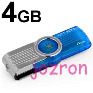 Kingston DT 101 G2 4GB 4G USB Flash Drive Swivel Blue  
