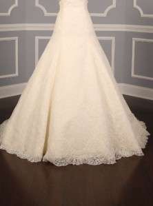   Barge 467 Ivory Alencon Lace Sweetheart Couture Bridal Gown NEW  