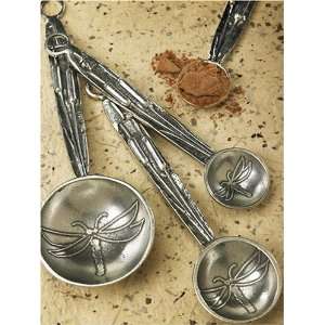  Tin Woodsman Dragonfly Measuring Spoons with Post Kitchen 