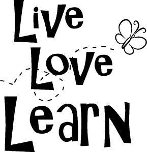 Live Love Learn Wall Sticker Word Letters Vinyl Decal  