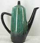   Tall Beautiful Blue Mountain Pottery BMP Coffee Pot Green Glaze
