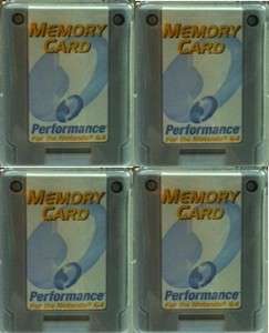 FOUR NEW 256K MEMORY CARD PACK for NINTENDO 64 N64  