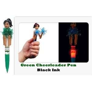  Novelty Light Up Moveable Pen   Pep Squad Cheerleader in 
