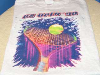 US OPEN 1999 USTA Tennis Tournament Light Gray T Shirt  