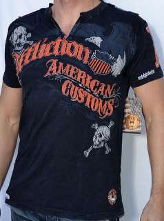 Affliction AMERICAN CUSTOMS Mens Short Sleeve T Shirt   NEW   A4470 