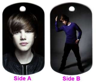 Justin Bieber #1 Dog Tag Neckless Free Chain & Shipping  