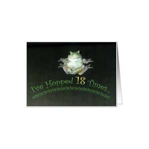  18th Birthday Missouri Tree Frog Hopped Card: Toys & Games