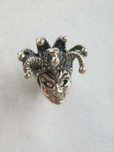 ROYAL COURT JESTER 925 STERLING SILVER SINGLE EARRING VAMPIRE GOTHIC 
