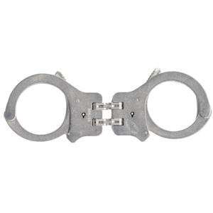  Peerless Hinged Handcuff, Nickel: Home Improvement
