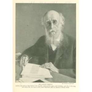  1922 Print Dr Lyman Abbott Author Editor 