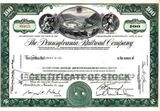RR Stock Certificates from Monopoly Board Game   Reading, Pennsylvania 