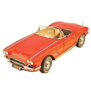   18 1962 Chevrolet Corvette Convertible roman red: Toys & Games