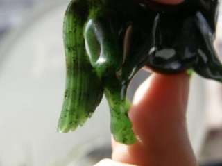 Amazing antique Imperial Russian hand curved Nephrite horse figurine 