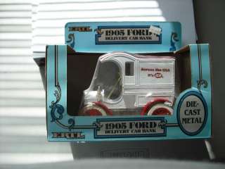 1905 FORD DELIVERY CAR DIE CAST BANK IGA ACROSS THE USA  