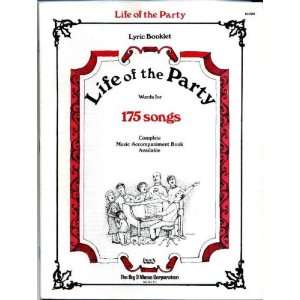  Lyric Booklet, Life of the Party, Words for 175 Songs 