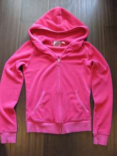 Juicy Couture Pink Terry Tracksuit Hoodie jacket Size P  