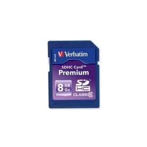  Verbatim 8GB Premium Secure Digital High Capacity (SDHC 