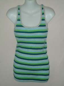 Old Navy Small Rib Knit 4 Color Striped Tank Top Nwt  