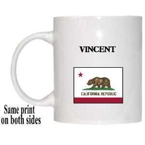    US State Flag   VINCENT, California (CA) Mug 