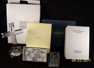 BNIB 7 CHOICES PICTURE PHOTO FRAME CROSS BELL BOWL WATERFORD LENOX 