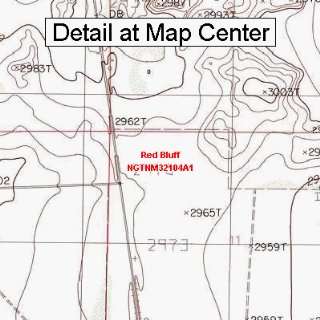  USGS Topographic Quadrangle Map   Red Bluff, New Mexico 