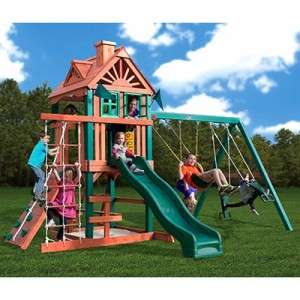 Five Star Playset by Gorilla Playsets w/ 3 Swing Beam  