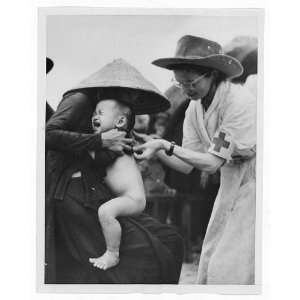 French Indochina,Vietnamese infant,Army Nurse,Cholera 
