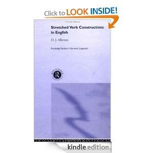 Stretched Verb Constructions in English (Routledge Studies in Germanic 
