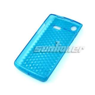 TPU Silicone Case Cover for SAMSUNG CAPTIVATE i897 + LCD Film . BLUE