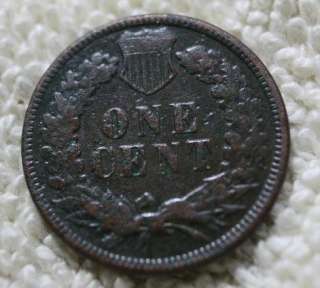 NICE SEMIKEY 1874 Indian Cent VF  