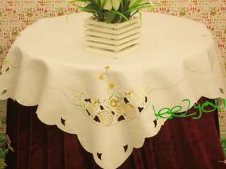 Lovely Easter Little Chicks Embroidered square Table cloth L122036 